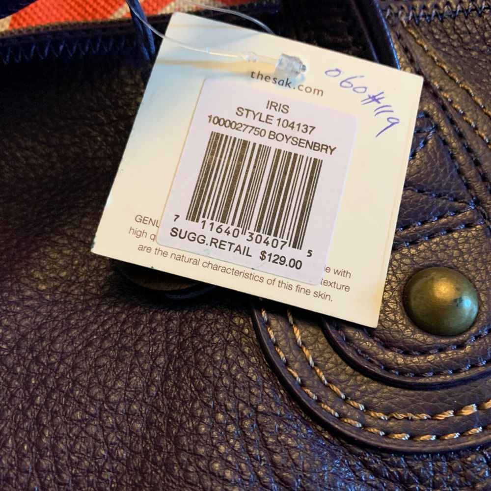 The SAK purple Large zipper puse - Picture 6 of 12